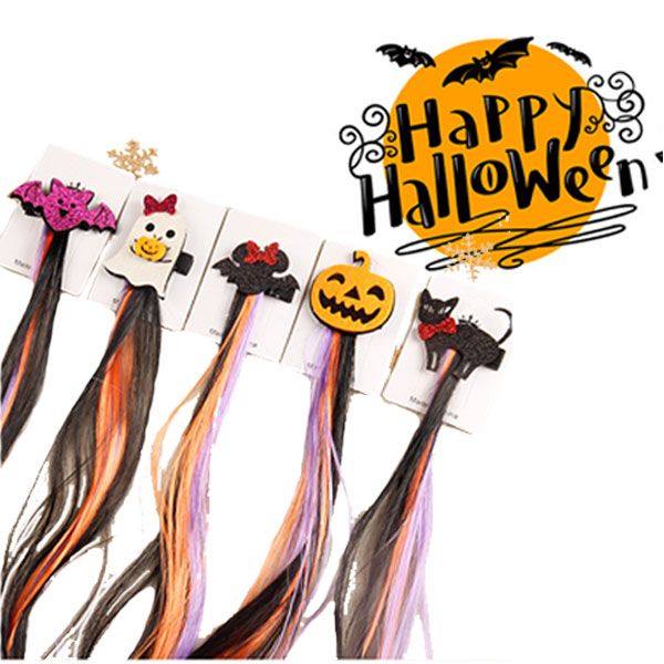 楽天市場】ハロウィン ヘアアクセ マルチカラーエクステ ピン付き