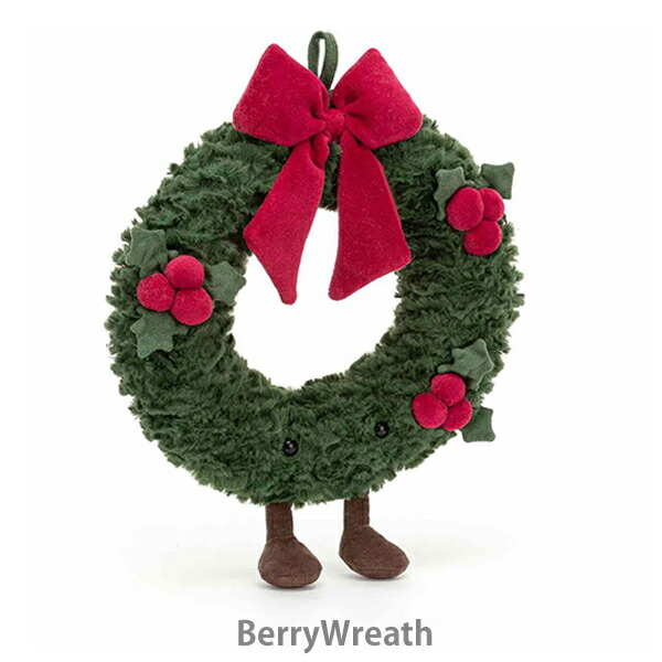 楽天市場】ジェリーキャット クリスマスリース ぬいぐるみ jellycat