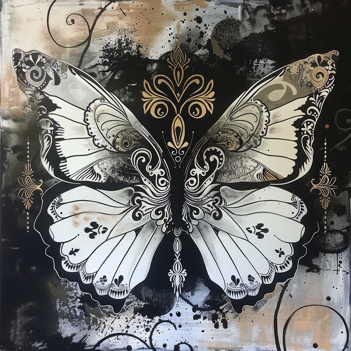 楽天市場】蝶 バタフライ ちょうちょ ゴージャス 羽 昆虫 トライバル