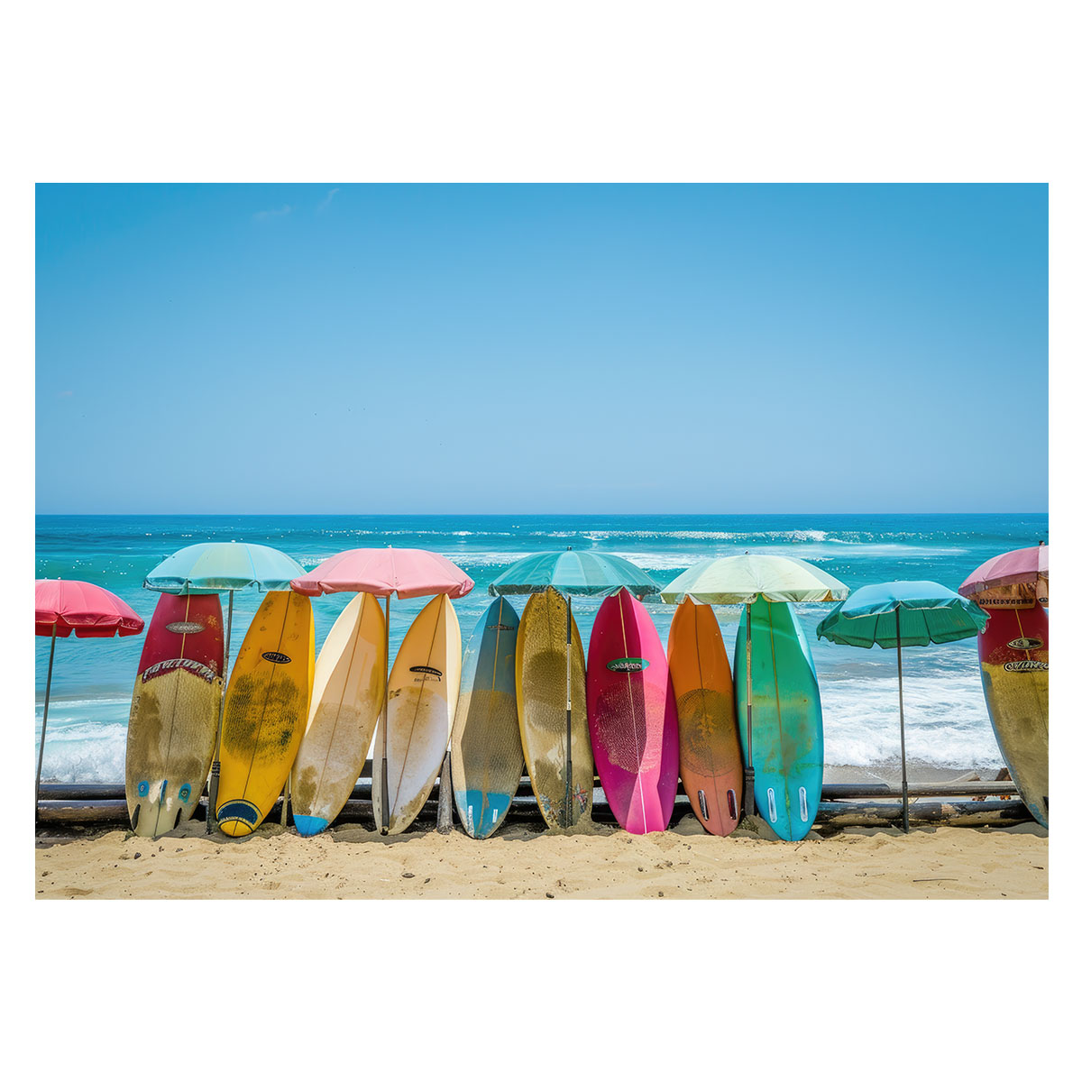 楽天市場】サーフボード サーフィン 海系 サーフ ポスター 用紙と