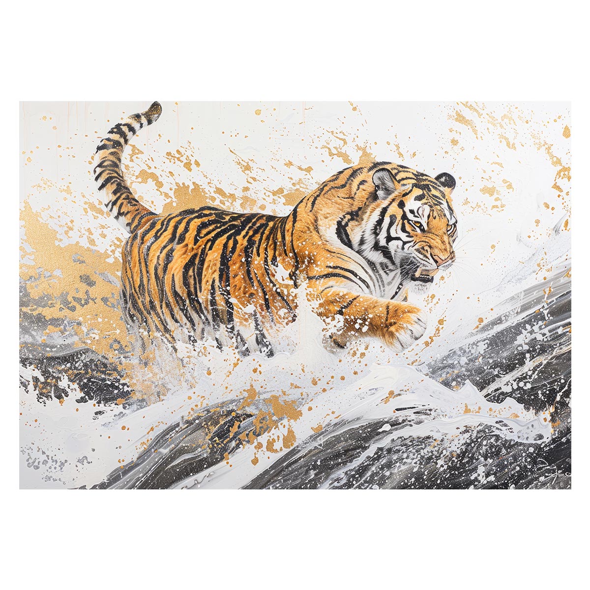 楽天市場】虎 トラ タイガー 猛虎 縁起物 ポスター 用紙とサイズが