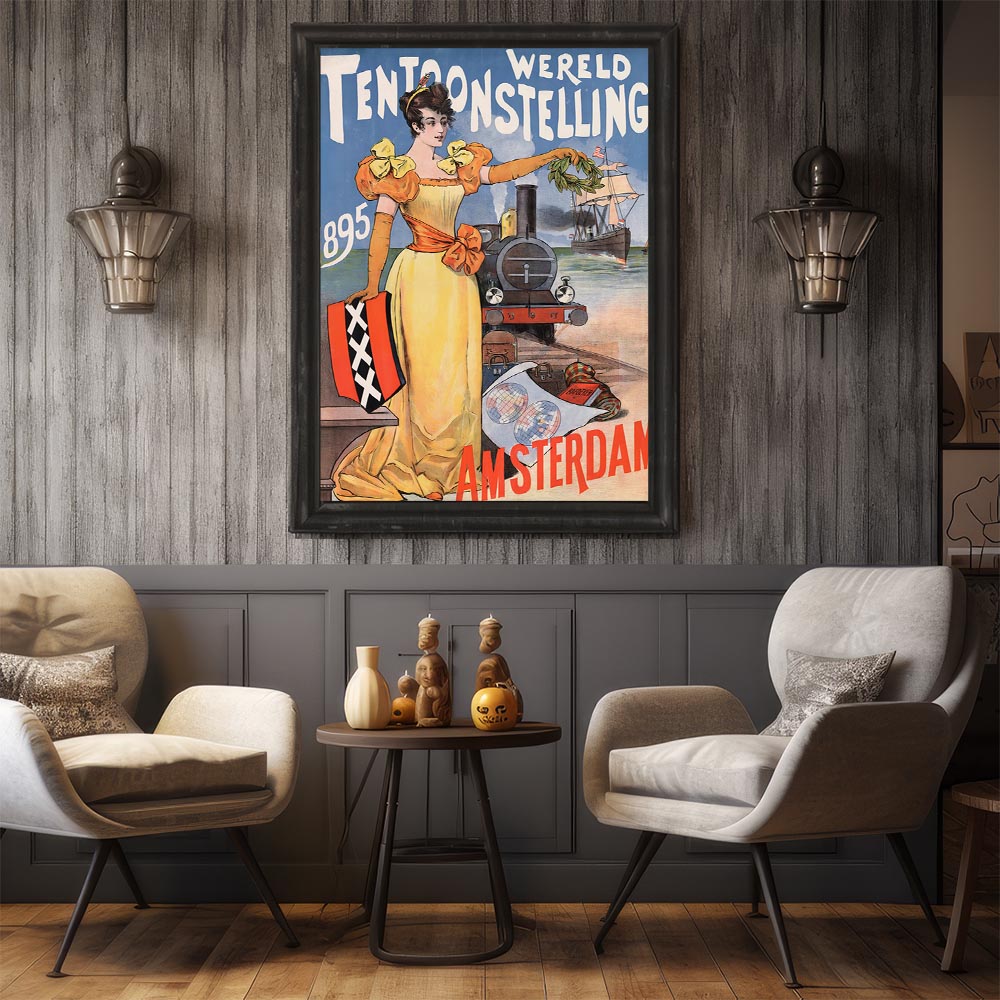 英国アンティーク古いパロディプリント絵/壁飾り/ウォールアート(87