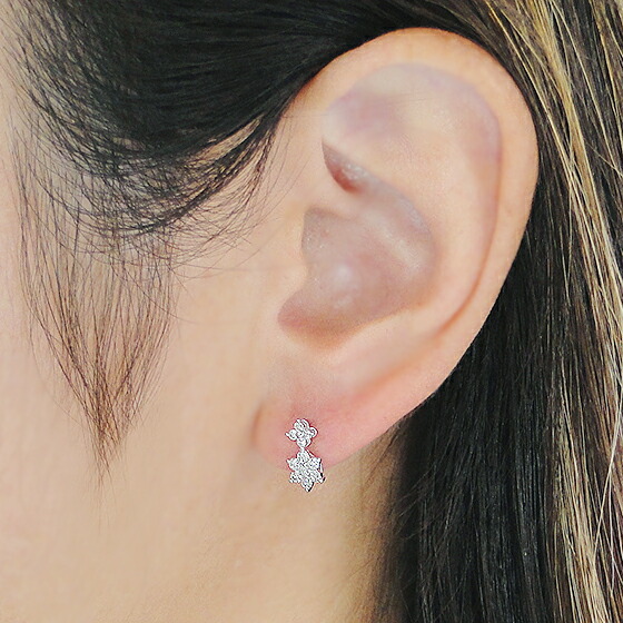 楽天市場】K18WG/K18YG【0.40ct】ダイヤモンド ピアス【送料無料】代引