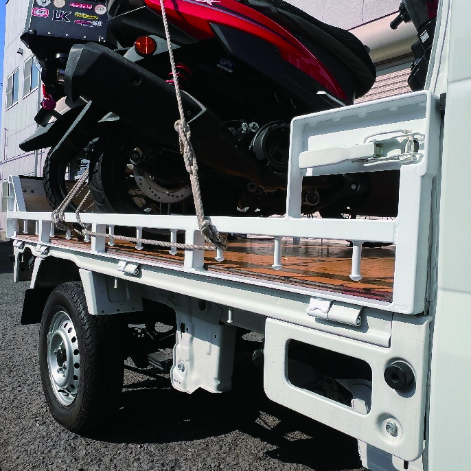 楽天市場】【 J-TRIP バイク搬送バー 軽トラ用 】 バイク運搬 穴あけ