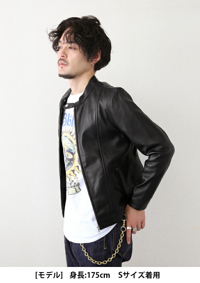 楽天市場】【3/11まで！10％オフ】レザージャケット シングル
