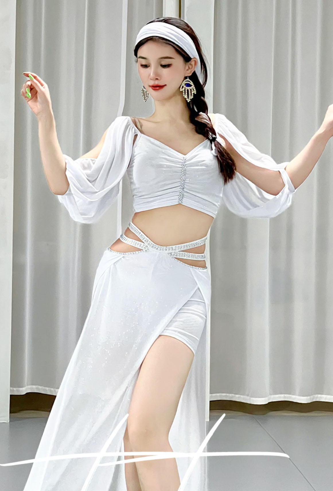 楽天市場】ベリーダンス衣装 2点セット レディース セクシー ベリー