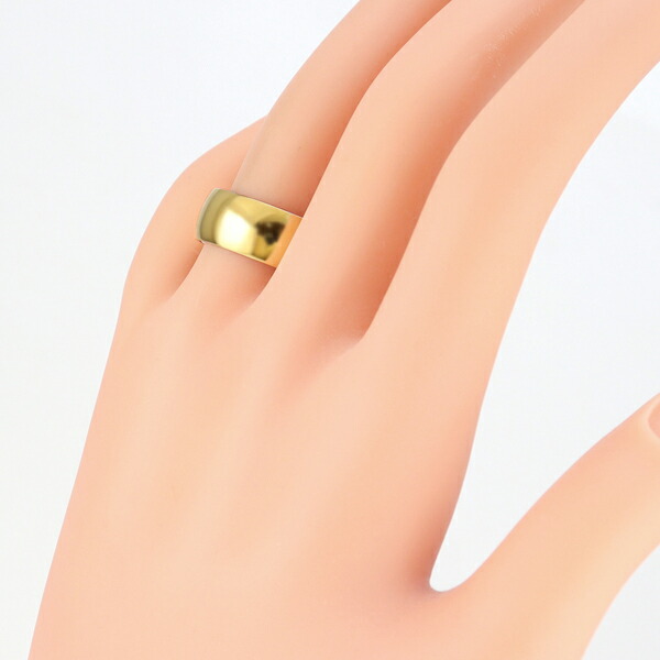 楽天市場】甲丸リング 8mm幅 18金 指輪 レディース K18 ゴールド