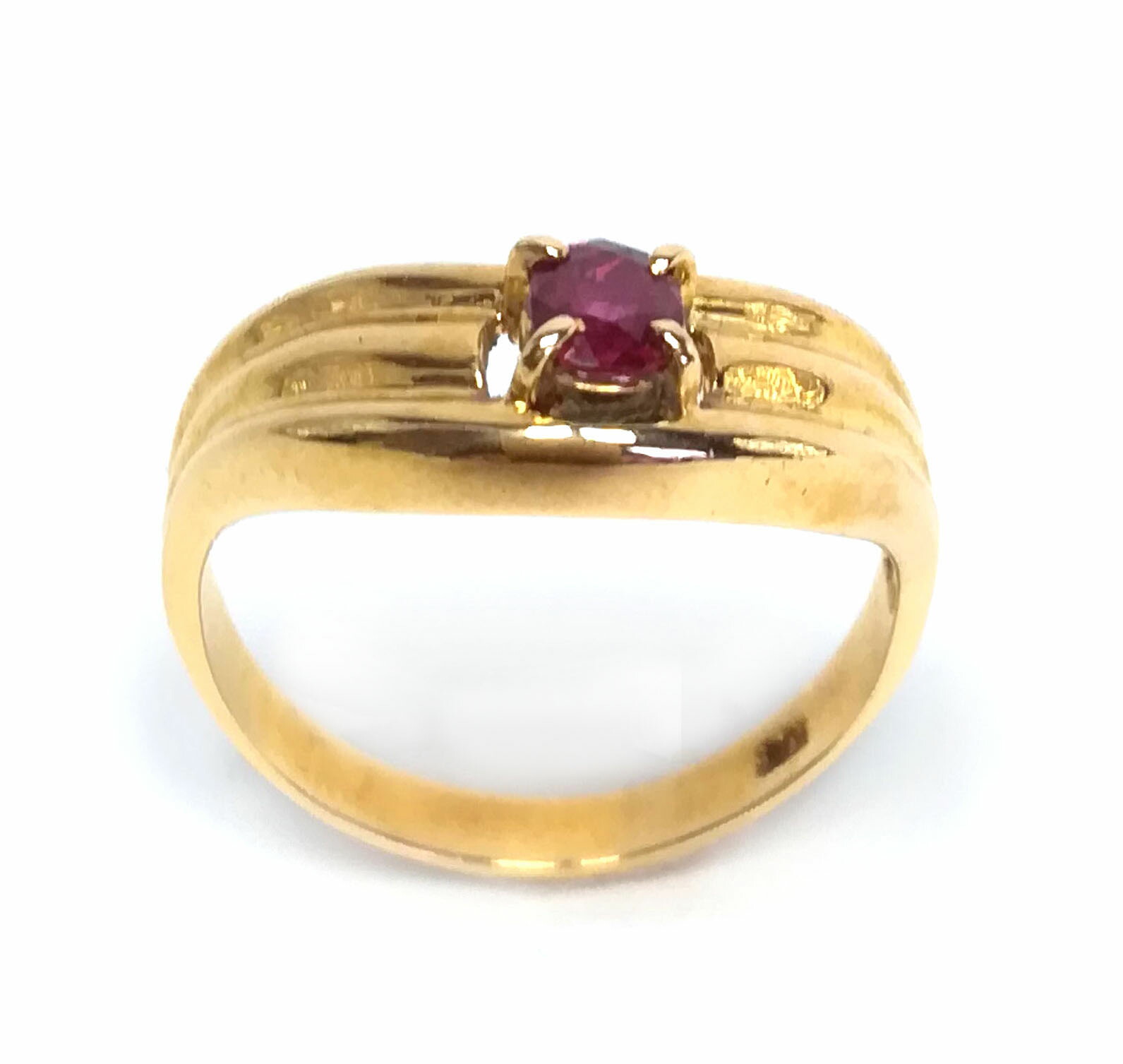 楽天市場】【中古】ゴールドK18 ルビー リング 12号 3g 指輪 金 K18