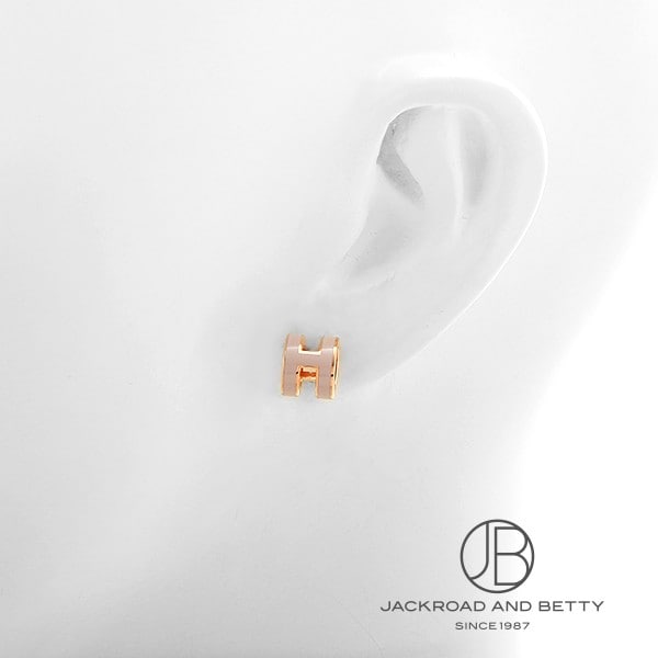 楽天市場】エルメス HERMES ポップH ミニ ピアス プードル ピンク