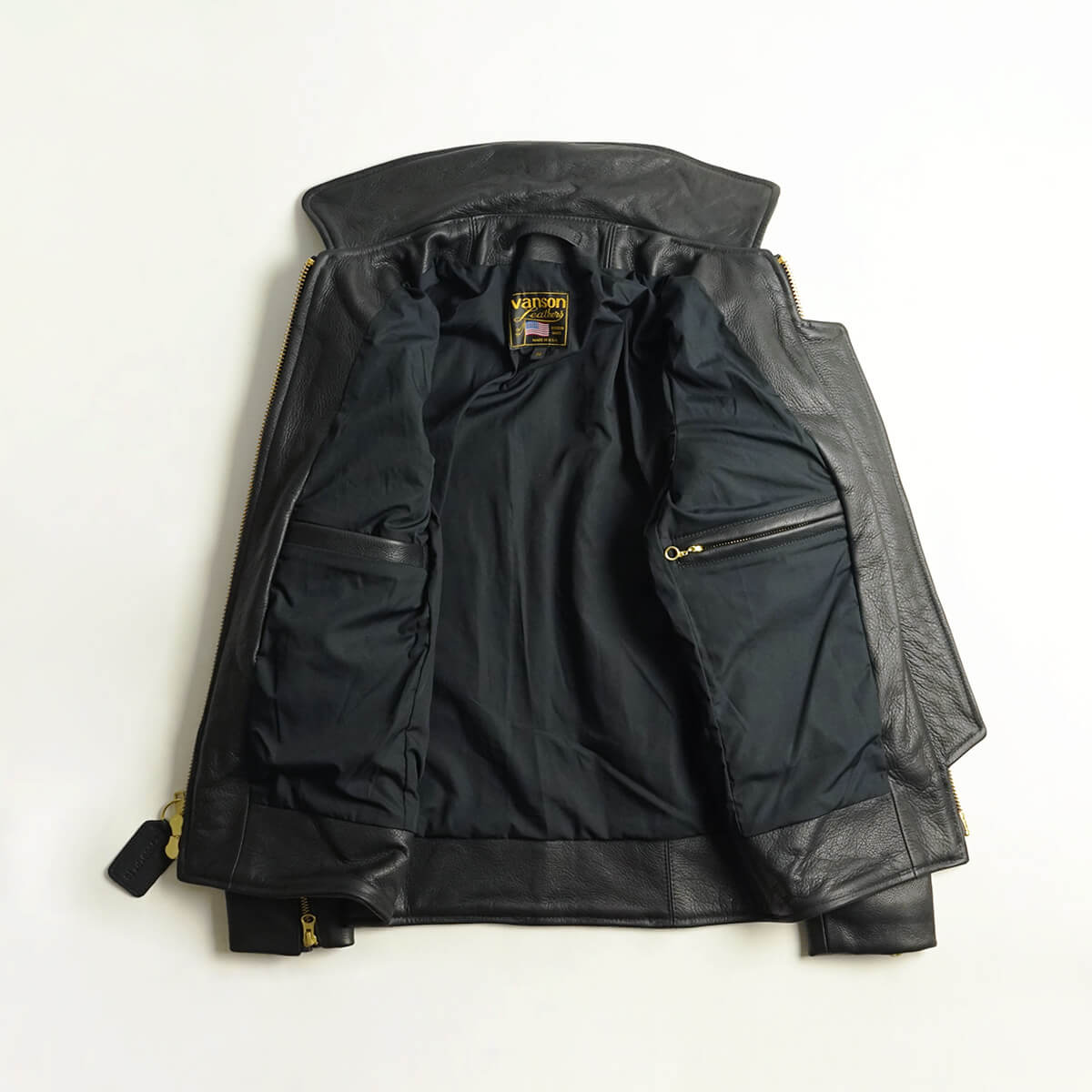 楽天市場】バンソン VANSON エンフィールド 襟付きシングルライダース