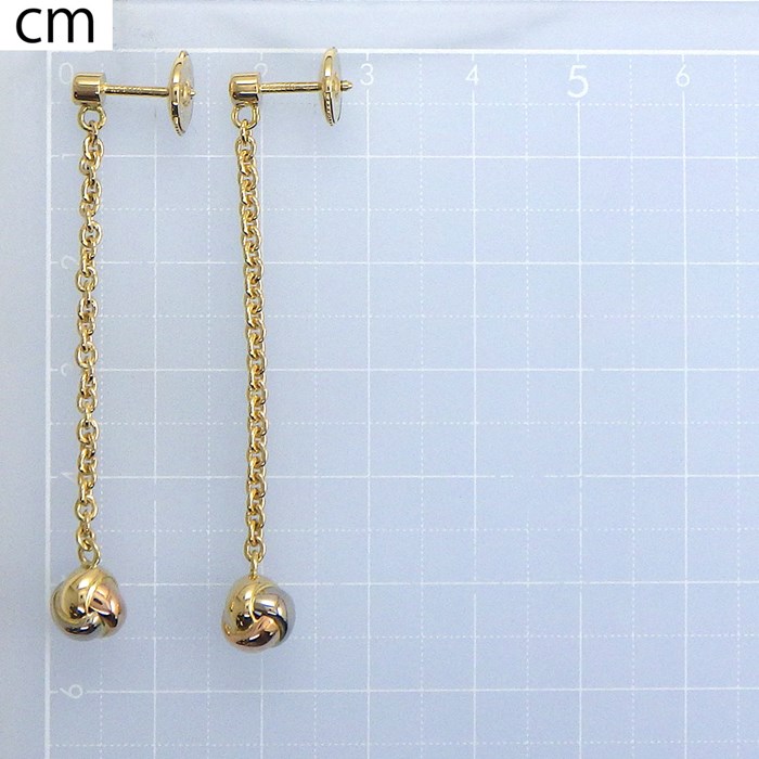 楽天市場】カルティエ Cartier ピアス ベビー トリニティ パンピーユ