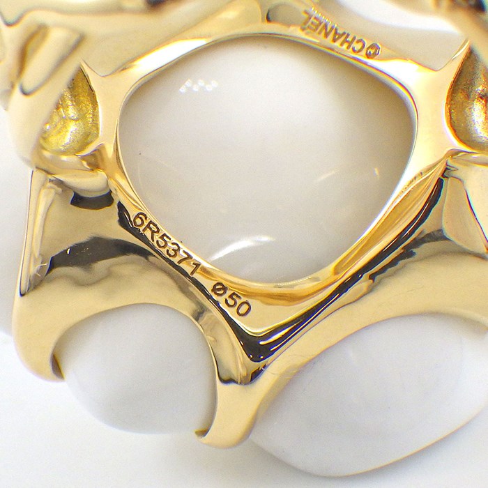 楽天市場】シャネル CHANEL リング カメリア フラワーモチーフ リーフ