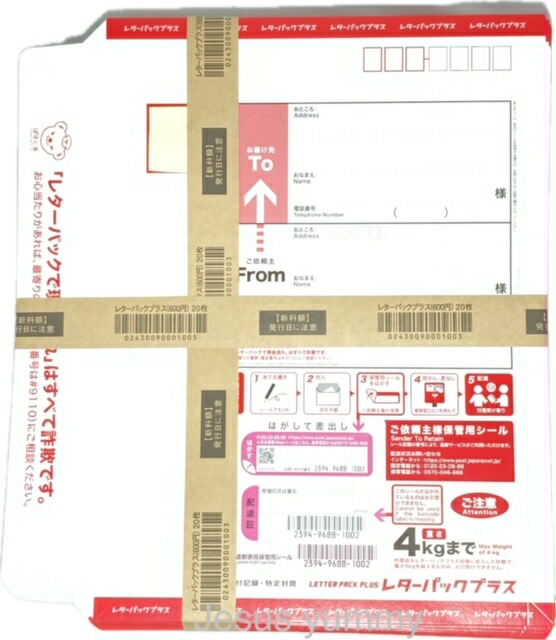 レターパックプラス 600 【200枚】【折曲げず発送】【枚数変更可