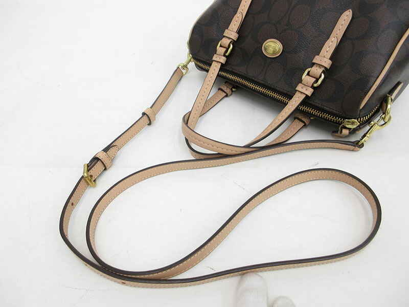 楽天市場】COACH(コーチ) シグネチャー 2WAYバッグ ミニボストンバッグ