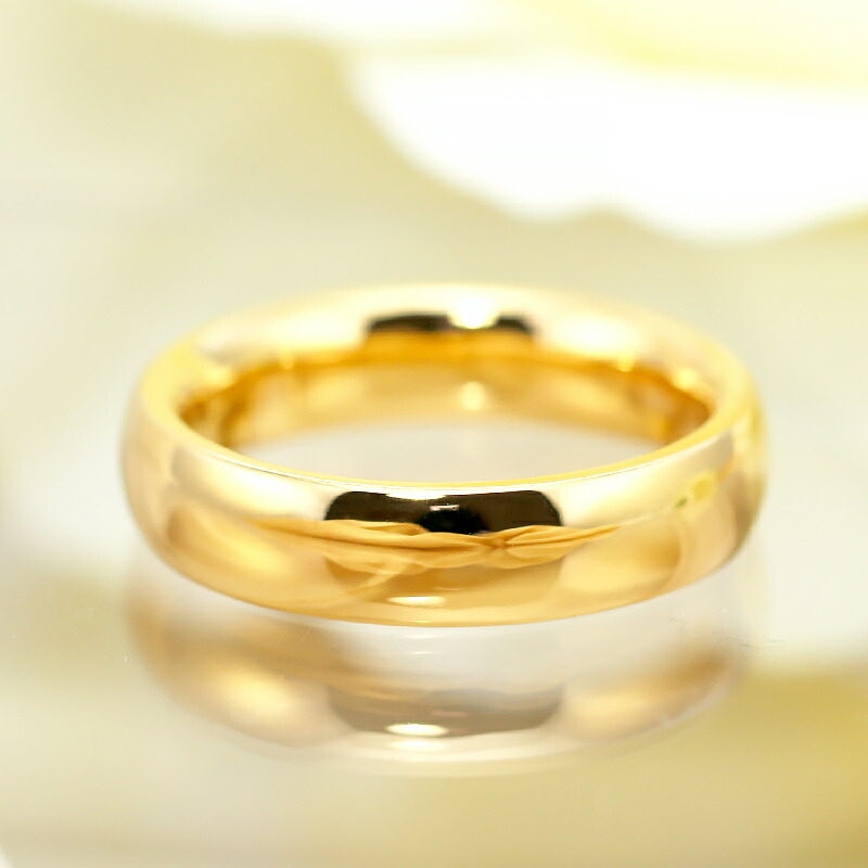 楽天市場】K24 純金 ゴールド リング 5mm 【6～13号】 指輪 24k 24金