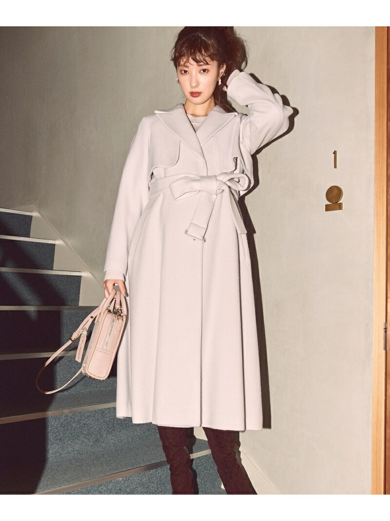 楽天市場】ライトモッサウールトレンチコート JILL by JILL STUART