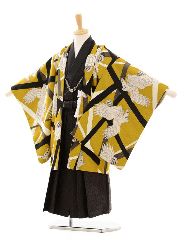 楽天市場】七五三レンタル 男の子 5144 JAPANSTYLE鷹/金×黒地ラメ柄袴