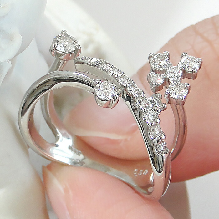 あいあいさん専用プラチナ900 ダイヤフラワーリング プラチナ900