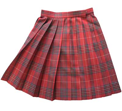 楽天市場】【在庫処分品】冬制服スカート【赤チェック】ウエスト60・63