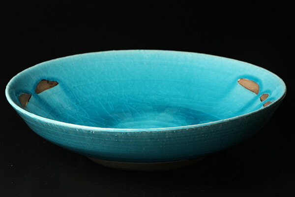 荒木義隆】 灰釉金彩銘々皿 五客揃い 共箱 荒木義隆】 灰釉金彩銘々皿