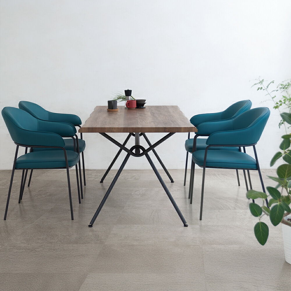 楽天市場】ダイニングチェア2脚組 レザー チェア 2脚セット ミッド