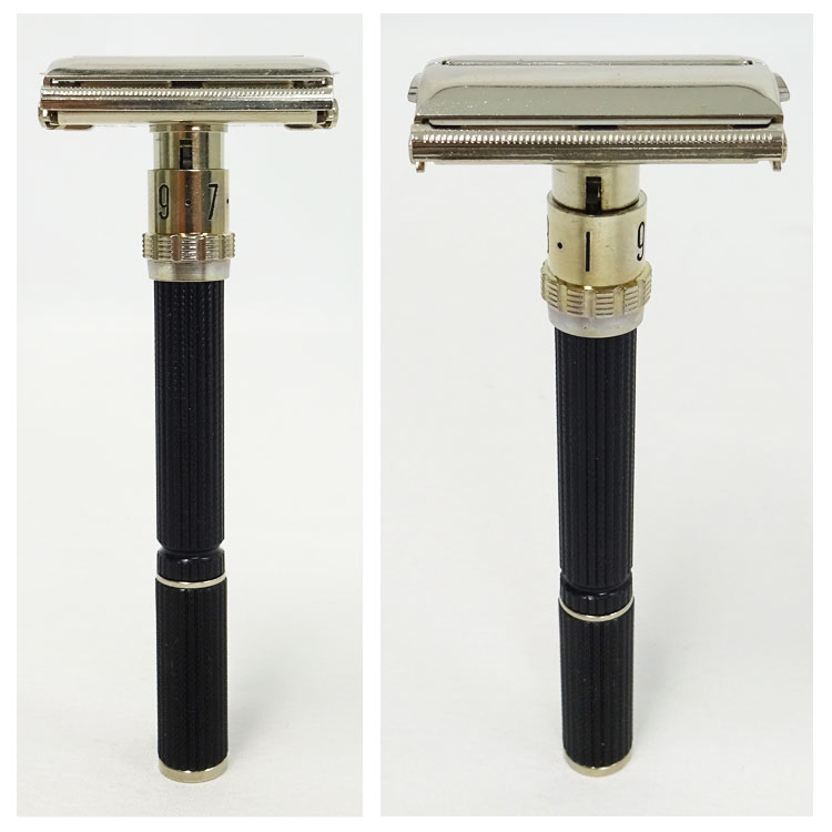 gillette exective 1948 ダチョウ革ケース付き両刃カミソリ