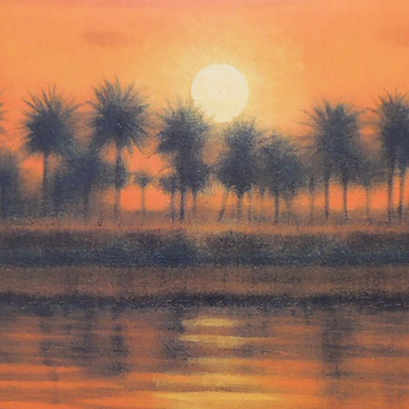 楽天市場】平山郁夫 絵画 ユーフラテス河の夕 アートポスター 送料無料