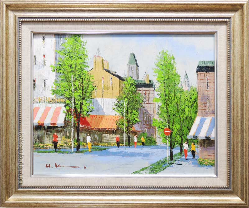 木村二朗「無題」8号油彩、堅牢封蝋的マチエル 淡路のアンフォルメル