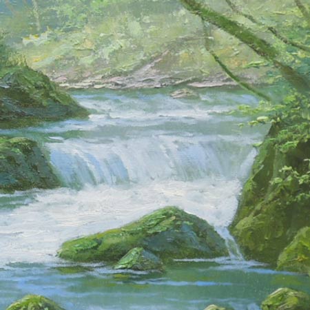 楽天市場】絵画 油絵 奥入瀬渓流 F50号 （関健造） 送料無料 【海・山