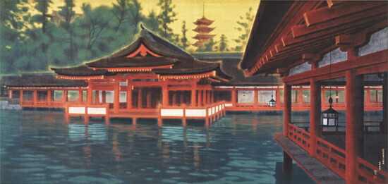 楽天市場】平山郁夫 絵画 光燿厳島・月華厳島 2点セット 送料無料