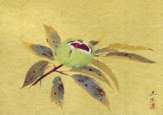 81*Z301絵画 日本画掛軸 奥村土牛 茶掛け 骨董 骨董品 81*Z301絵画