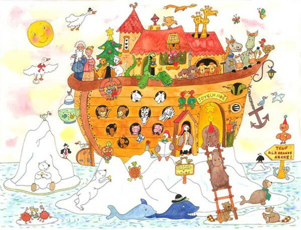 楽天市場】絵画 版画 インテリア クリーブ・ノアの箱舟 : 絵画生活