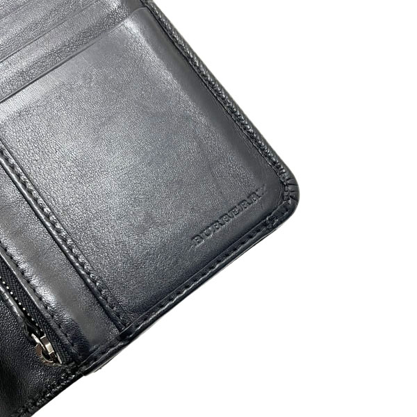 楽天市場】バーバリー 長財布 ロゴ 二つ折り長財布 レザー 革 ブラック