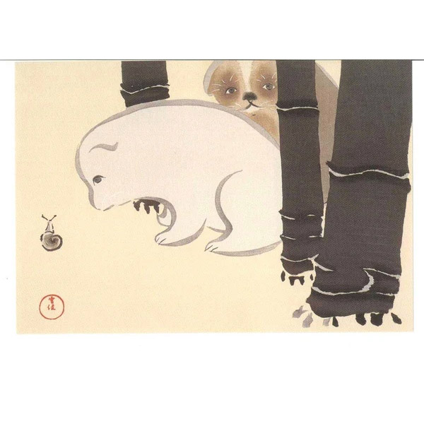 楽天市場】芸艸堂 木版画 神坂雪佳「No.3 狗児(額装)」神坂雪佳用額