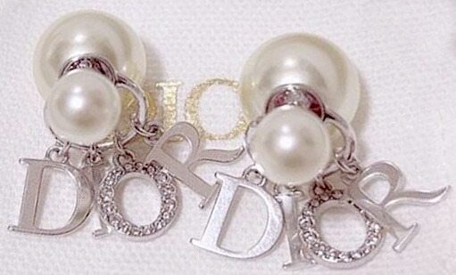 楽天市場】Christian Dior ピアスクリスチャンディオールシルバー