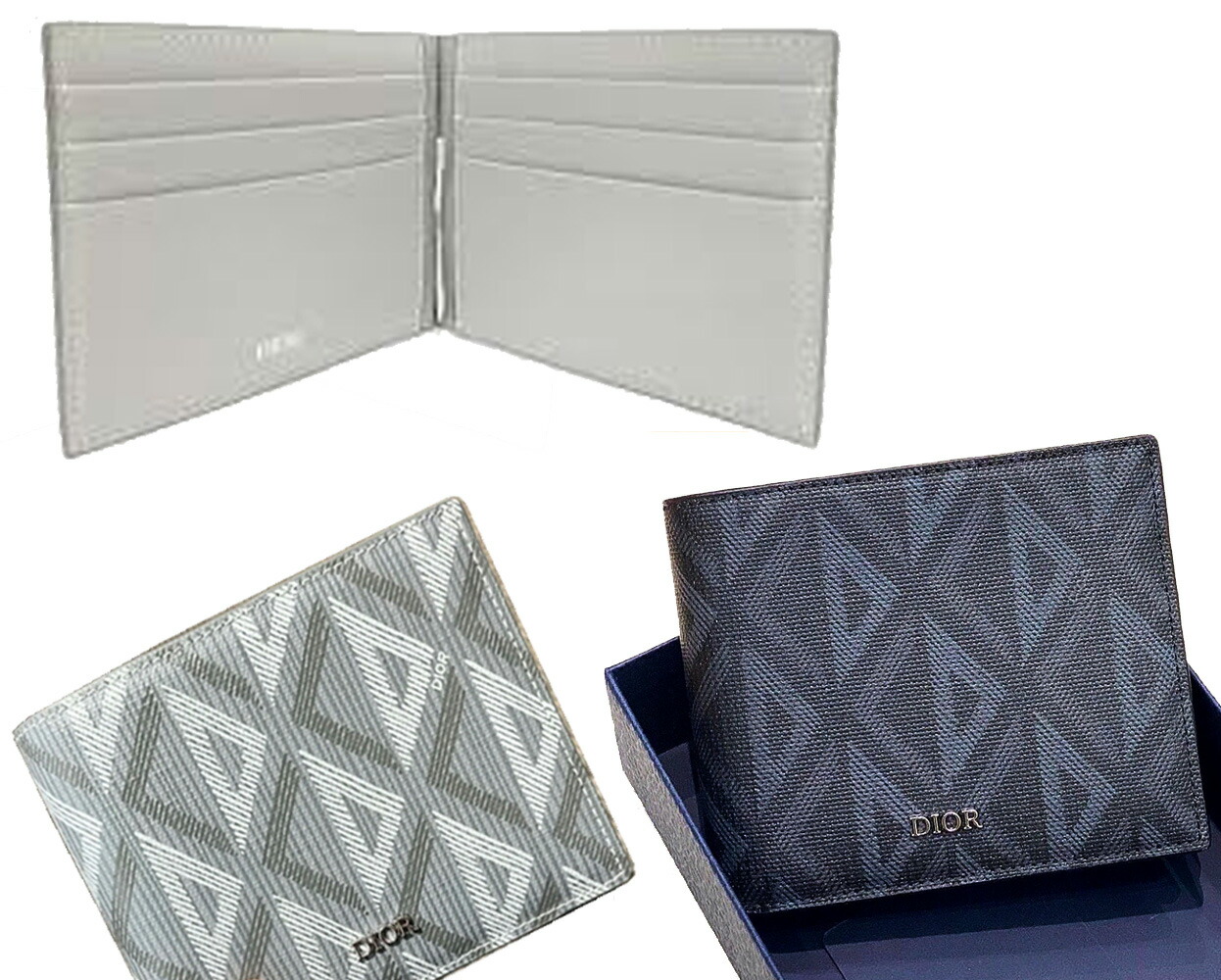 楽天市場】DIOR HOMME ディオールオムイタリア製マネークリップ付き2