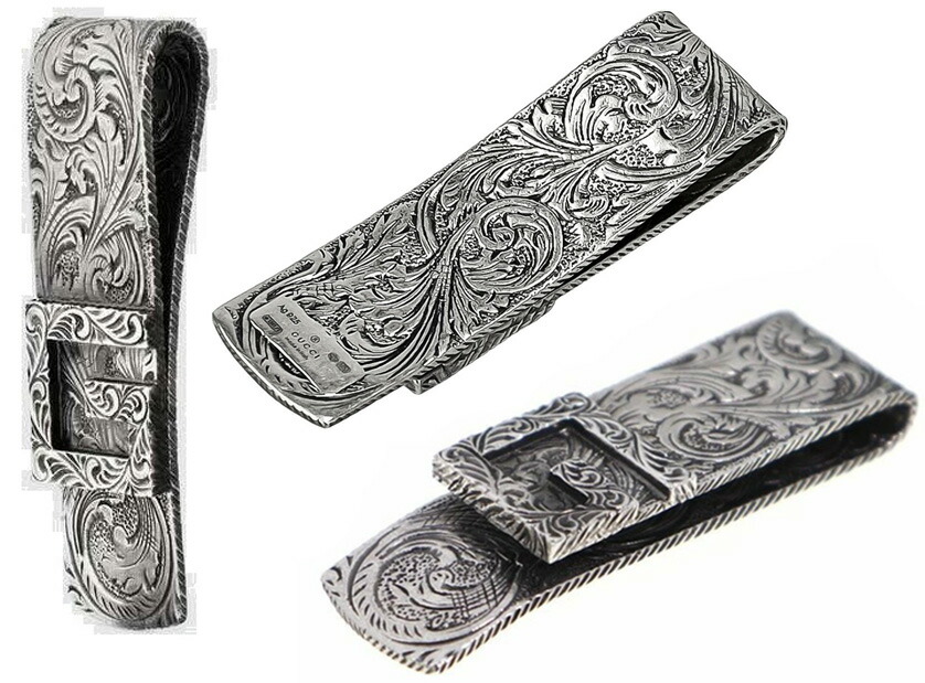 楽天市場】GUCCI グッチ マネークリップ メンズ レディーススクエアG