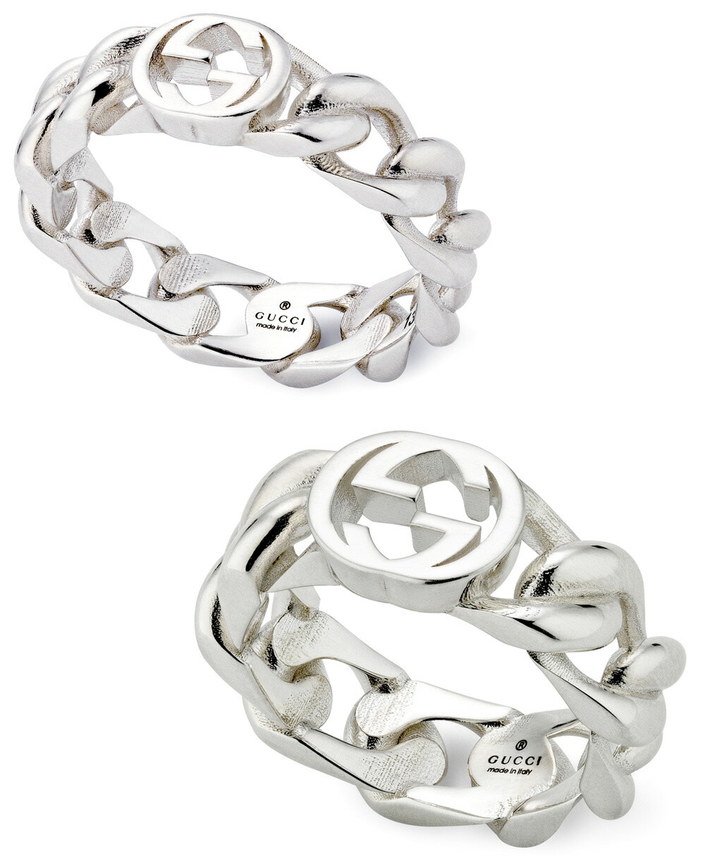 楽天市場】GUCCI グッチ 指輪インターロッキングG シルバーリング