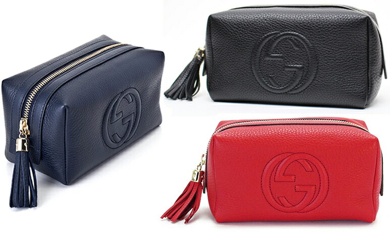 楽天市場】GUCCIグッチ 化粧ポーチ小物入れエンスインターロッキングGG