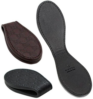 楽天市場】GUCCI グッチ マネークリップグッチシマレザー ダクブラウン