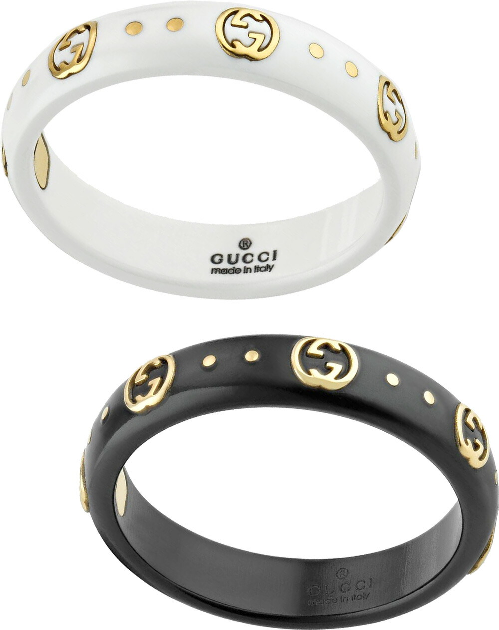 楽天市場】GUCCI グッチ 18Kリングレディース メンズ 指輪インター