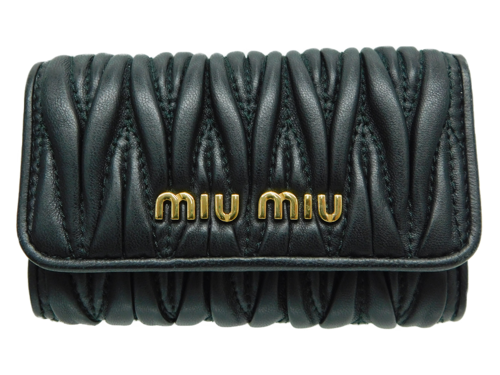 楽天市場】miumiu ミュウミュウ マテラッセ 6連キーケース 5PG222