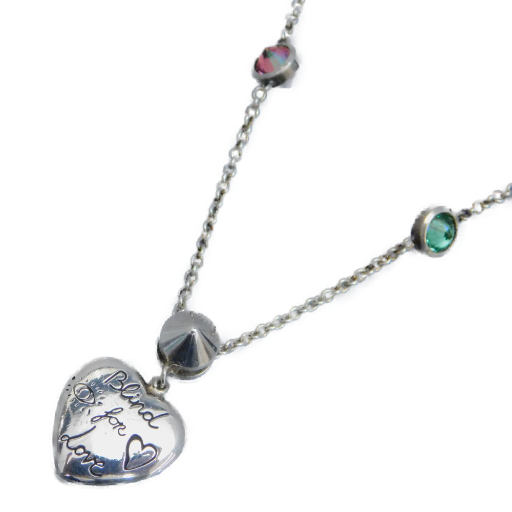 楽天市場】GUCCI グッチネックレス Blind For Love ブラインドフォー