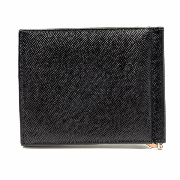 楽天市場】PRADA ﾌﾟﾗﾀﾞ ｻﾌｨｱｰﾉ ﾏﾈｰｸﾘｯﾌﾟ 札入れ 財布 黒 ﾌﾞﾗｯｸ 二