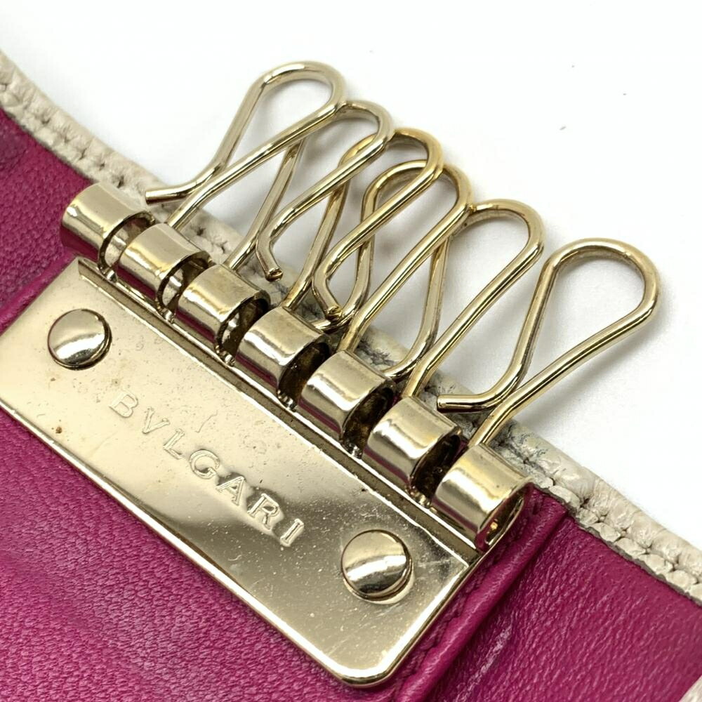 楽天市場】BVLGARI ブルガリ キーケース ホワイト ピンク ゴールド