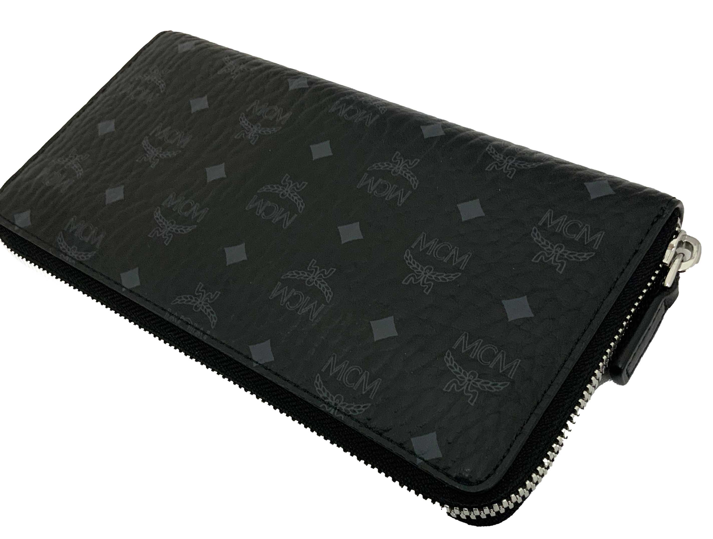 楽天市場】O【中古】【MCM】ラウンドファスナー長財布 コーテッド