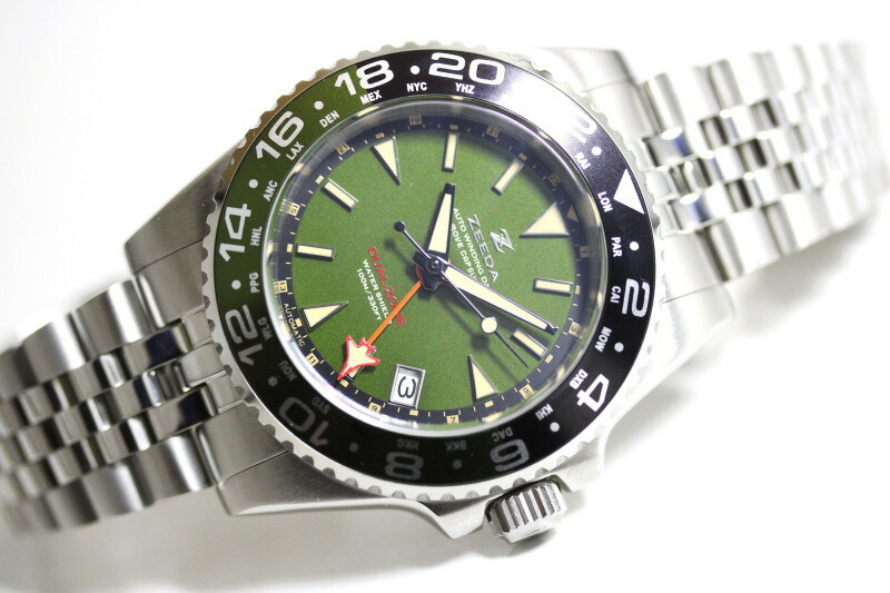 楽天市場】ZEEDA ジーダ DUAL-ZONE デュアルゾーン 40mm GMT搭載 自動