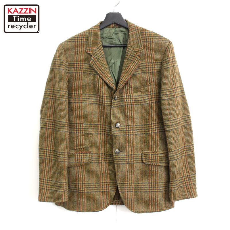 楽天市場】60s ヴィンテージ チェック柄 3つボタン ウール テーラード