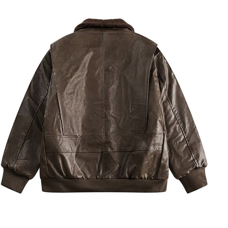 楽天市場】ライダースジャケット メンズ ジップアップ ボア付き PU