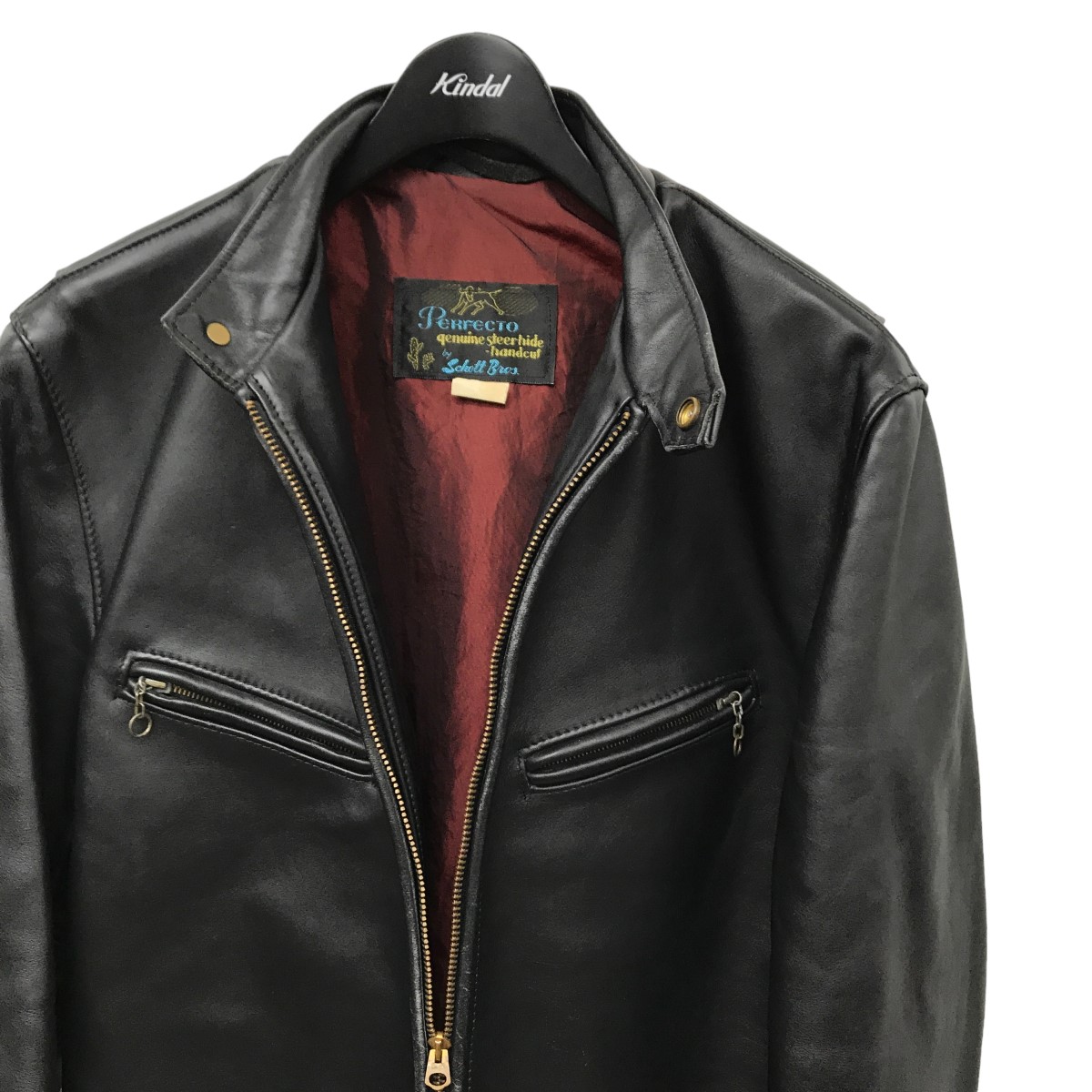 楽天市場】【中古】Schott641XX 逆ハの字 レザージャケット ブラック